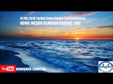 01.06.2018 Cuma İrad Edilecek Hutbe