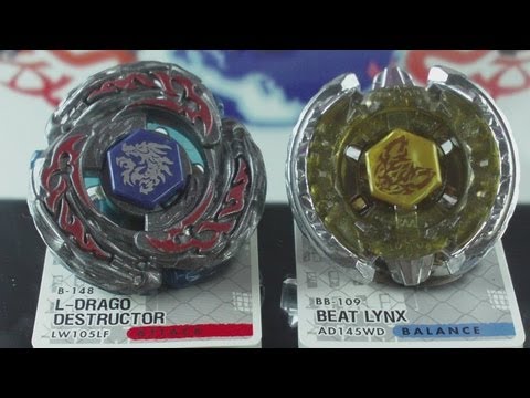 EPIC Battle L-Drago Destructor LW105LF VS Beat Lynx AD145WD (Beyblade Metal Fury Hasbro) HD! AWESOME