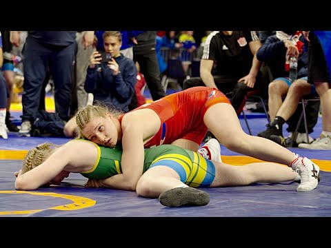 U20 Lisse Landouzy (FRA) vs. Tilda Wanngard (SWE) 68kg Finale! Mädchen Jugend Frauen Ringen. B-Ca...