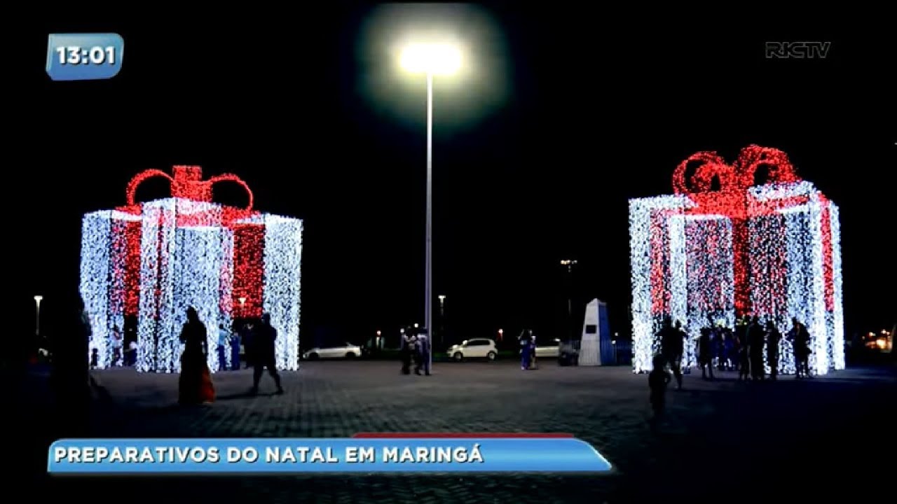 Maringá faz preparativos para festa de Natal da cidade