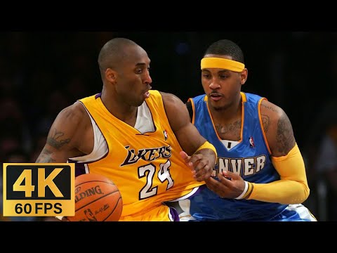 (60 FPS 4K) Kobe Bryant Vs. PRIME  Carmelo Anthony! Game 1 Duel Highlights 2009