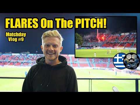 GREEK SUPER LEAGUE! Panionios FC v OFI Crete - Matchday Vlog #9 - More Passionate Football Fans!!