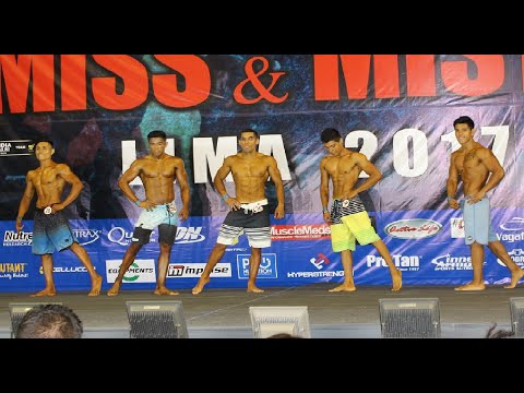 MEN PHYSIQUE JUVENIL 1.70 M. SEMIFINALES - MISS & MISTER LIMA 2017