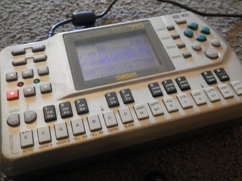Yamaha QY70 DAW recorded demo with sounds, effects and apreggios