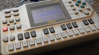 Yamaha QY70 DAW recorded demo with sounds, effects and apreggios