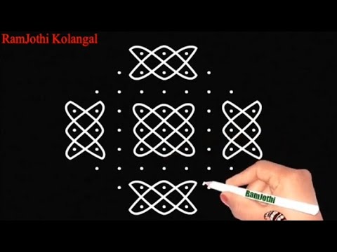 #sikkukolam #kambikolam #rangoli #padikolam 3*9*3 dot neli, melikala muggulu