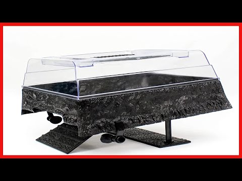 PENN PLAX Reptology Turtle Topper – Above Tank Basking Platform That Safely Mounts to Standard Size