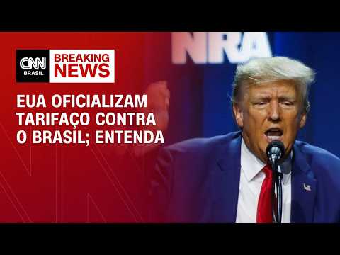 EUA oficializam tarifaço contra o Brasil; café e carne não serão tarifados | CNN PRIME TIME