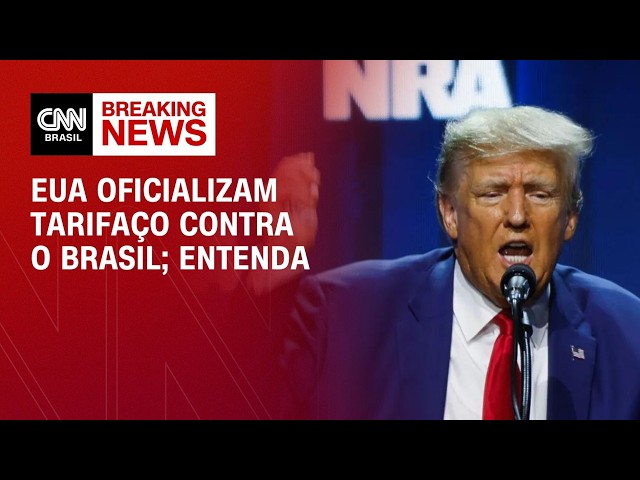 EUA oficializam tarifaço contra o Brasil; café e carne não serão tarifados | CNN PRIME TIME