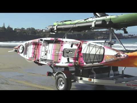 Malone MegaSport 2-Boat SaddleUp Pro Ultimate Angler Trailer Package - MPG550-AU video poster