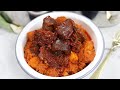 DELICIOUS NIGERIAN YAM POTTAGE AND PEPPER SAUCE | ASARO AND ATA DINDIN | SISI JEMIMAH