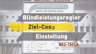 RG3-15 CLS Blindleistungsregler - Ziel-CosØ-Einstellung