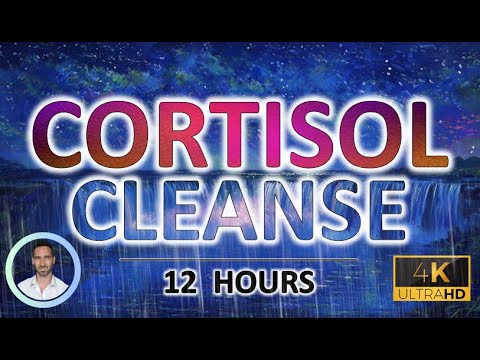Calming Cortisol Cleanse | Sound Therapy for Deep Sleep | Reduce Cortisol & Anxiety | 12 Hours |
