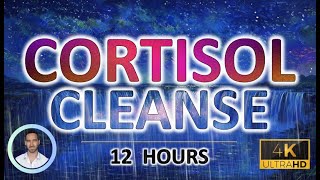 Calming Cortisol Cleanse | Sound Therapy for Deep Sleep | Reduce Cortisol & Anxiety | 12 Hours |