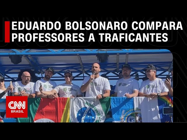 Eduardo Bolsonaro compara professores a traficantes | LIVE CNN