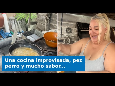 Una cocina improvisada, pez perro y mucho sabor: El video de una cubana que arrasa en TikTok