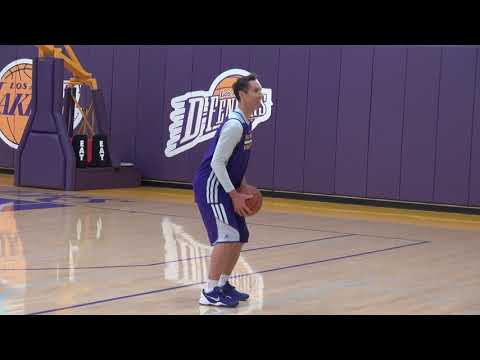Steve Nash during Laker practice playing soccer