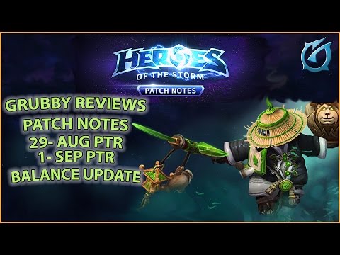 Grubby | Heroes of the Storm | PTR Patch Notes Preview - 29-Aug/1-Sep Changes