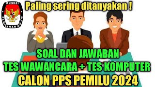 Download lagu Kupas Tuntas Soal Tes Wawancara calon PPS Pemilu 2024 || paling sering ditanyakan mp3 Download lagu Kupas Tuntas Soal Tes Wawancara calon PPS Pemilu 2024 || paling sering ditanyakan mp3