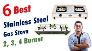 Top 6 Best Stainless Steel Gas Stove 2024 in India 🔥 Best 2 3 & 4 Burner Gas Stove 2024 Price Budge