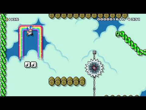 [SDW2] 6-1 Buzzsaw Brambles by Dr. Gnome - Super Mario Maker 2 - No Commentary 1bz