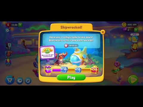 @Fishdom Shipwrecked Level 10