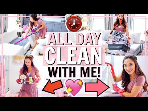 ALL DAY CLEAN WITH ME 2019! Video