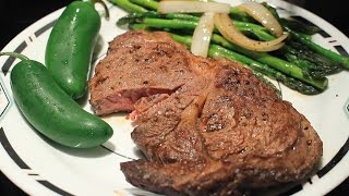 Butter Fried Rib Eye Steak ~ Yummy!