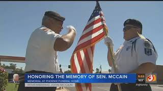 Locals pay their respects to McCain at mortuary