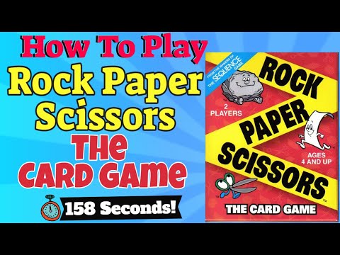 How To Play Rock Paper Scissors The Card Game