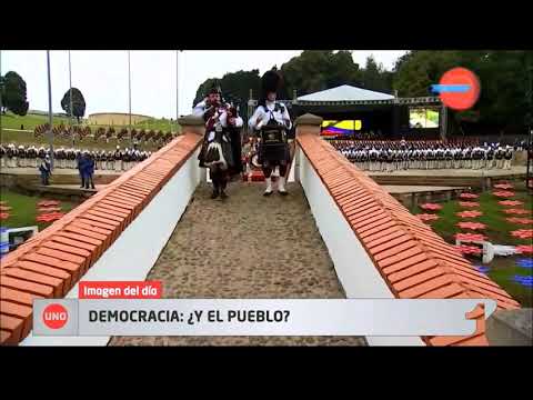 Honores rendidos a los caídos hace 200 años en el puente de Boyacá