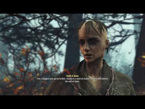 Fallout 4 Far Harbor - Walk In The Park: Follow Longfellow To Acadia Children of Atom Dialogue Tree