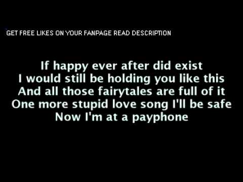 Maroon 5 feat. Wiz Khalifa - Payphone (Lyrics On Screen)