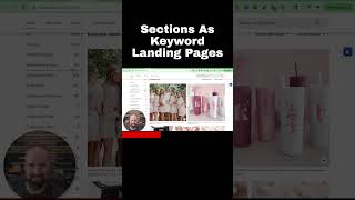 Sections As Keyword Landing Pages
