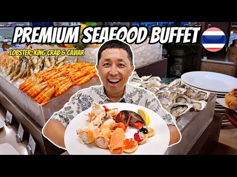 5 Star Hotel's Premium Seafood Buffet in BangkokThailand! 🇹🇭 UNLIMITED Lobster and King Crab!   
