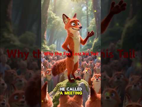 De ce și-a pierdut vulpea coada 📖🧠💡 | VULPEA FĂRĂ COADĂ | Poveste cu morală în engleză