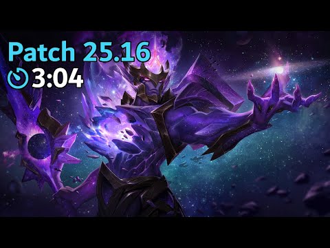 Jarvan Blue Start 3:04 Full Clear | Patch 25.16 | 1 Smite