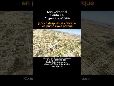 San Cristobal, Santa Fe desde el Microsoft Flight Simulator #sancristobal #santafe #msfs #argentina