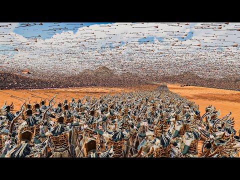 50.000 Super Elf Archers vs 1 Million Uruk-Hai - Ultimate Epic Battle Simulator 2