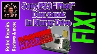 PS3 Disc Stuck [Game Won't Eject] - STEP BY STEP FIX including drive mechanism - 40/60gb