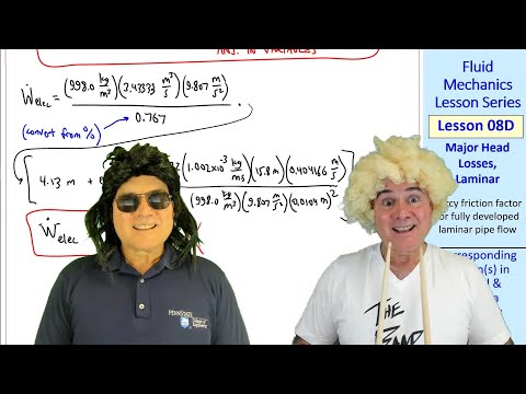 Fluid Mechanics Lesson 08D: Major Head Losses, Laminar