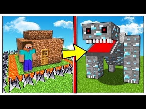LA CASA NOOB PIU’ SICURA CONTRO L’INVASIONE DEI MINERALI! - Minecraft ITA