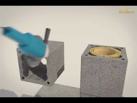 Animace montáže Schiedel UNI ADVANCED