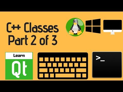Qt C++ Gui Tutorial : Working with Classes Part 2 of 3 | Course Preview
