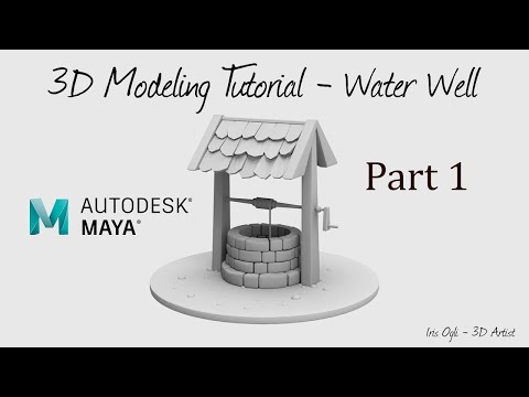 3D  Modeling Tutorial - modeling a Well in autodesk Maya 2026 - Part 1