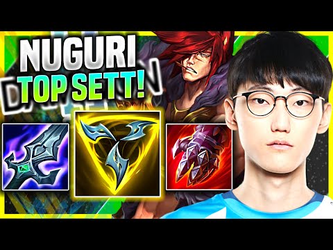 NUGURI PICKS SETT WITH NEW ITEM TRINITY FORCE! - DWG Nuguri Plays Sett Top vs Camille!