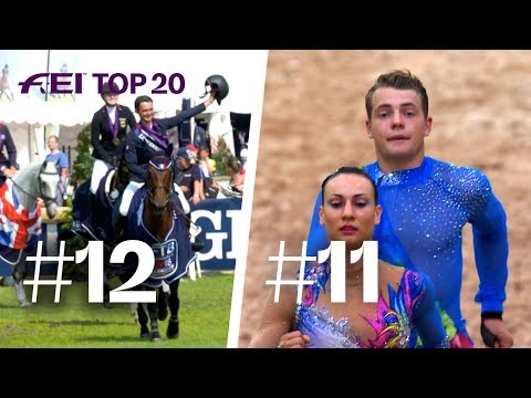 Eventing's Rising Star & 1st Vaulting gold for Italy | No. 12 & 11 | Top 20 moments 2018