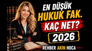 En düşük hukuk için kaç net gerekir? 2026 YKS  I Hukuk taban puanları 