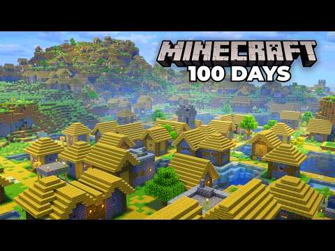 I Survived 100 Days in an Infinite Minecraft Village