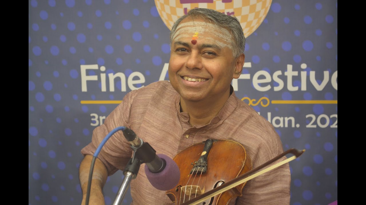 R.K.Shriram Kumar (Violin solo) – Mudhra’s 27th Fine Arts Festival